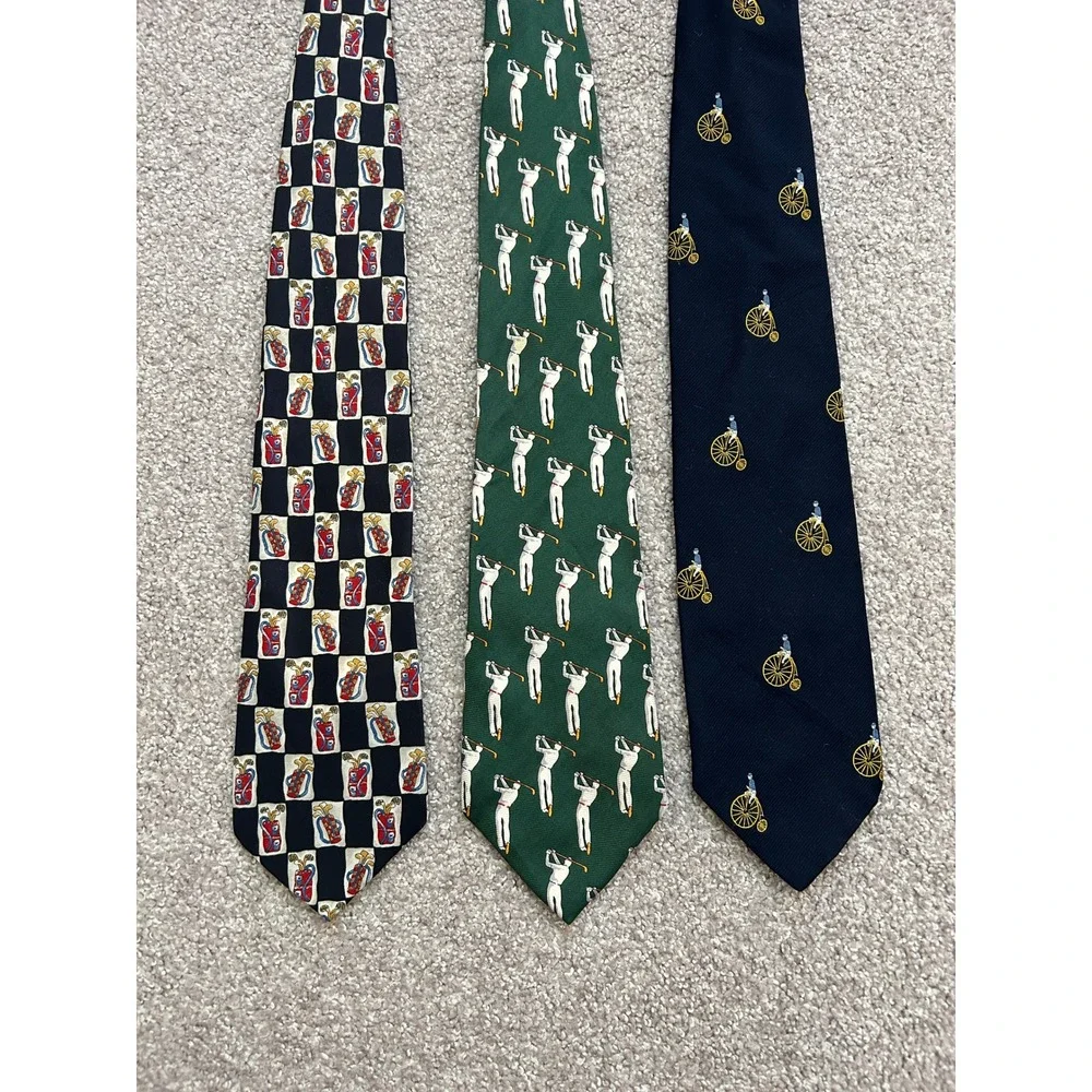 Polo Ralph Lauren Marks & Spencer Ruffler Ties Mens OS Multi Excellent Golf Set3